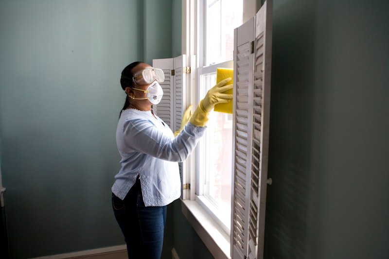 Tradesperson carrying out interior renovation work